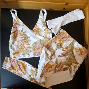 Baiia Reversible Swimsuit (size 2) with two belts